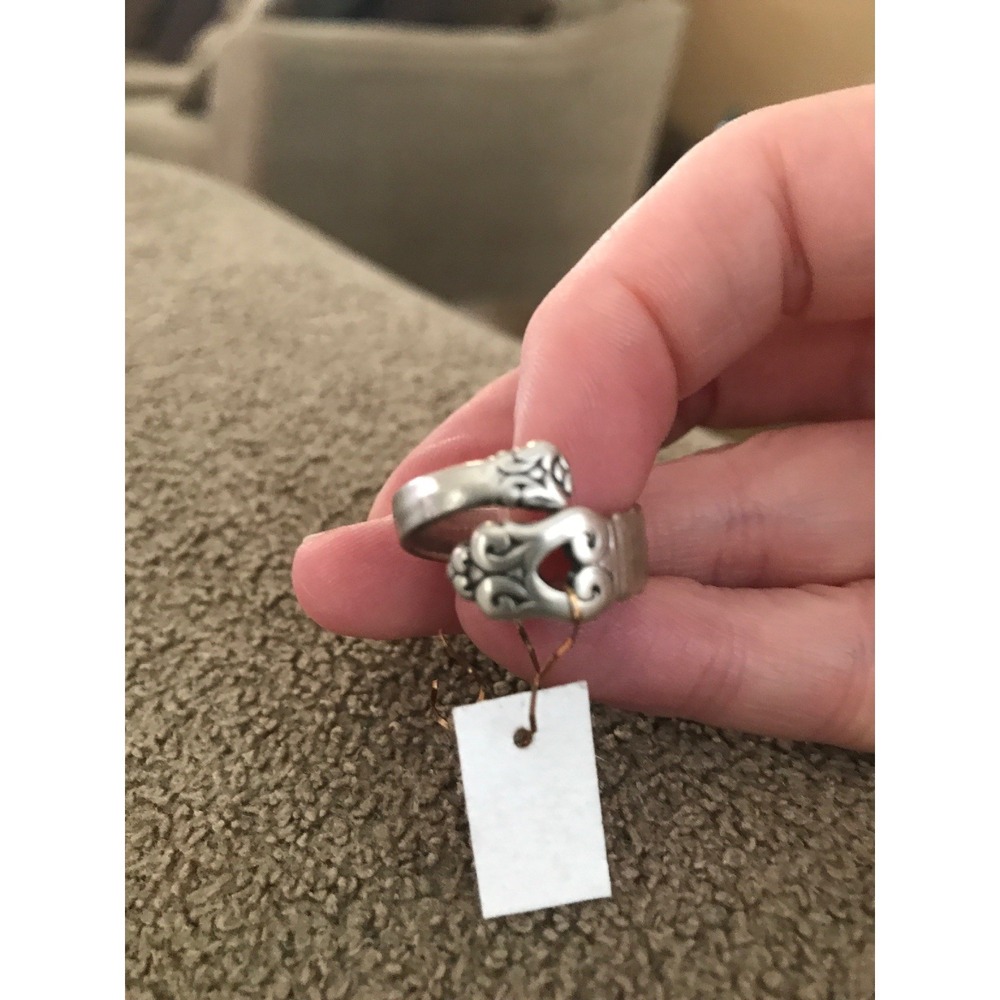 Handmade Sterling Repurposed Vintage Elements Ring Size 6.5 (TD)